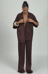 Soleil Shirt - Plum Brown