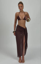 Talia Sarong - Plum Brown