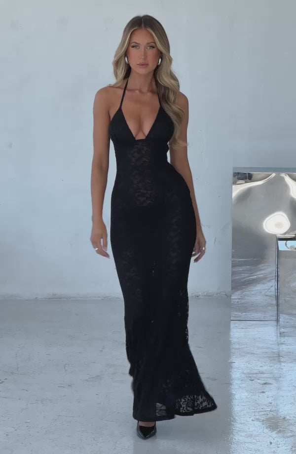 Leilina Maxi Dress - Black