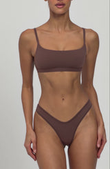 SoftForm Scoop Bralette - Chocolate