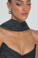 Ashika Maxi Dress - Black Sparkle