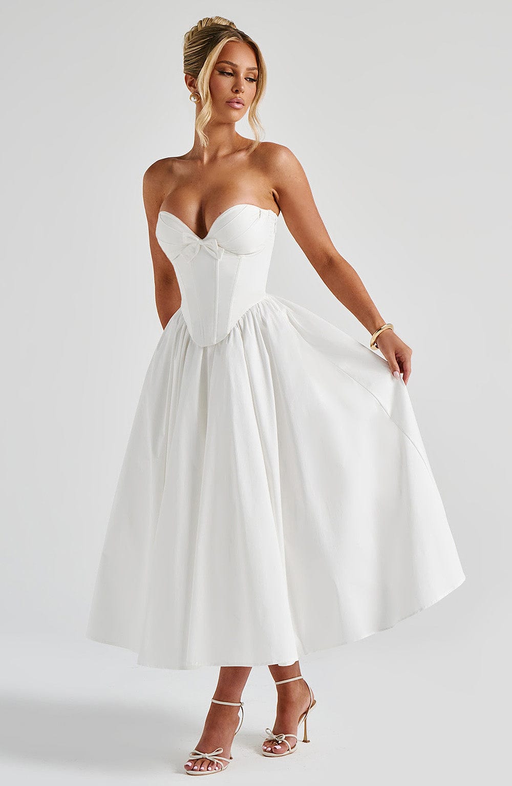 Luanna Midi Dress - Ivory main image 0
