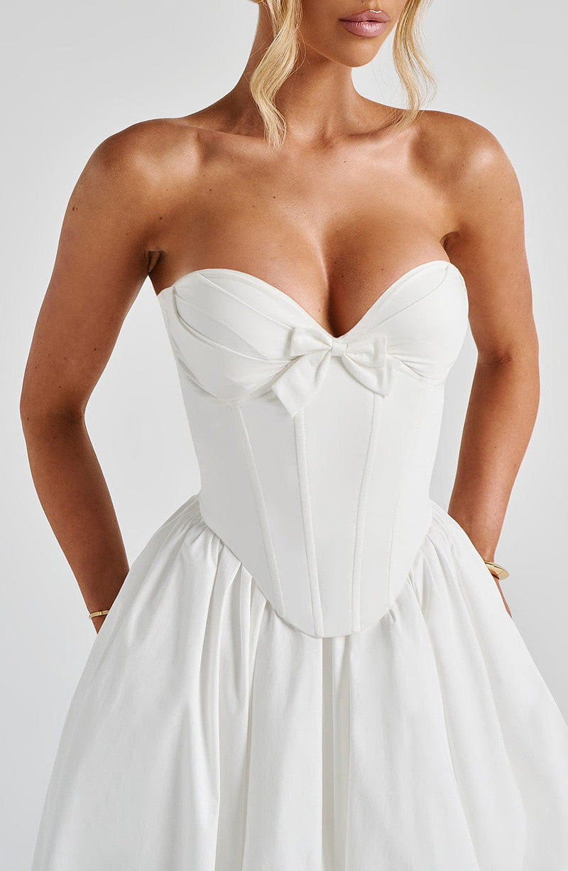 Prim Midi Dress - Ivory | Elegant Midi Dress | Babyboo Fashion Prim Midi Dress - Ivory | Elegant Midi Dress | Babyboo Fashion