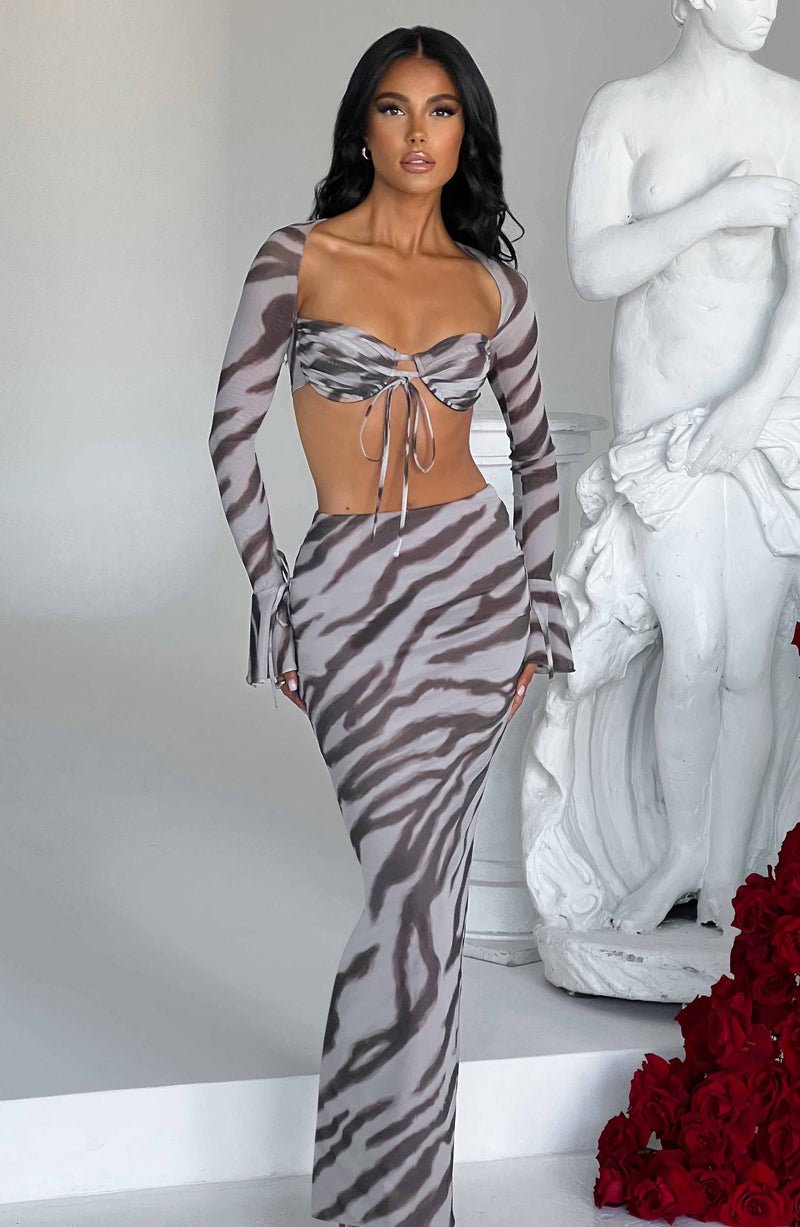 Priscilla Top - Zebra Print Tops Babyboo Fashion Premium Exclusive Design