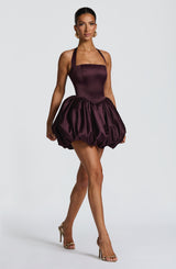 Prudence Mini Dress - Plum Dress Babyboo Fashion Premium Exclusive Design