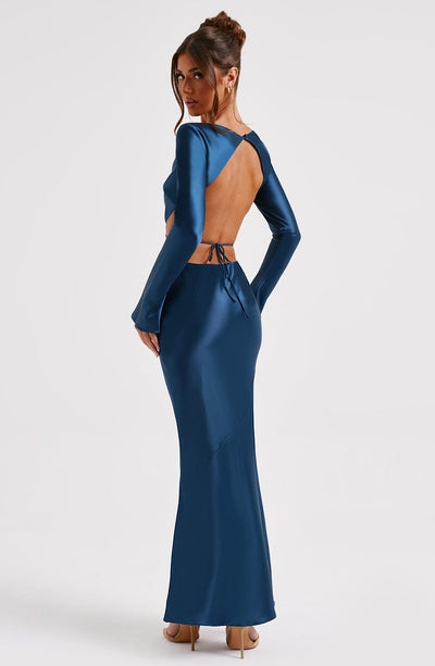 Rafi Maxi Dress - Teal Dress Babyboo Fashion Premium Exclusive Design