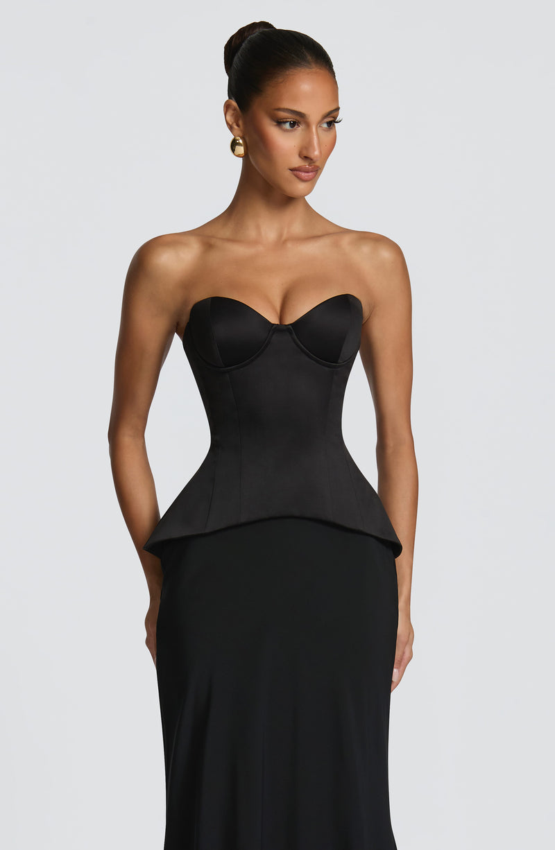 Shop the Ravenna Corset - Black Corset by Babyboo Fashion Shop the Ravenna Corset - Black Corset by Babyboo Fashion