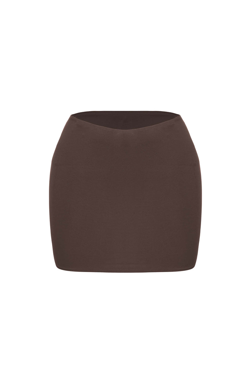 Rein Mini Skirt - Chocolate Skirt Babyboo Fashion Premium Exclusive Design