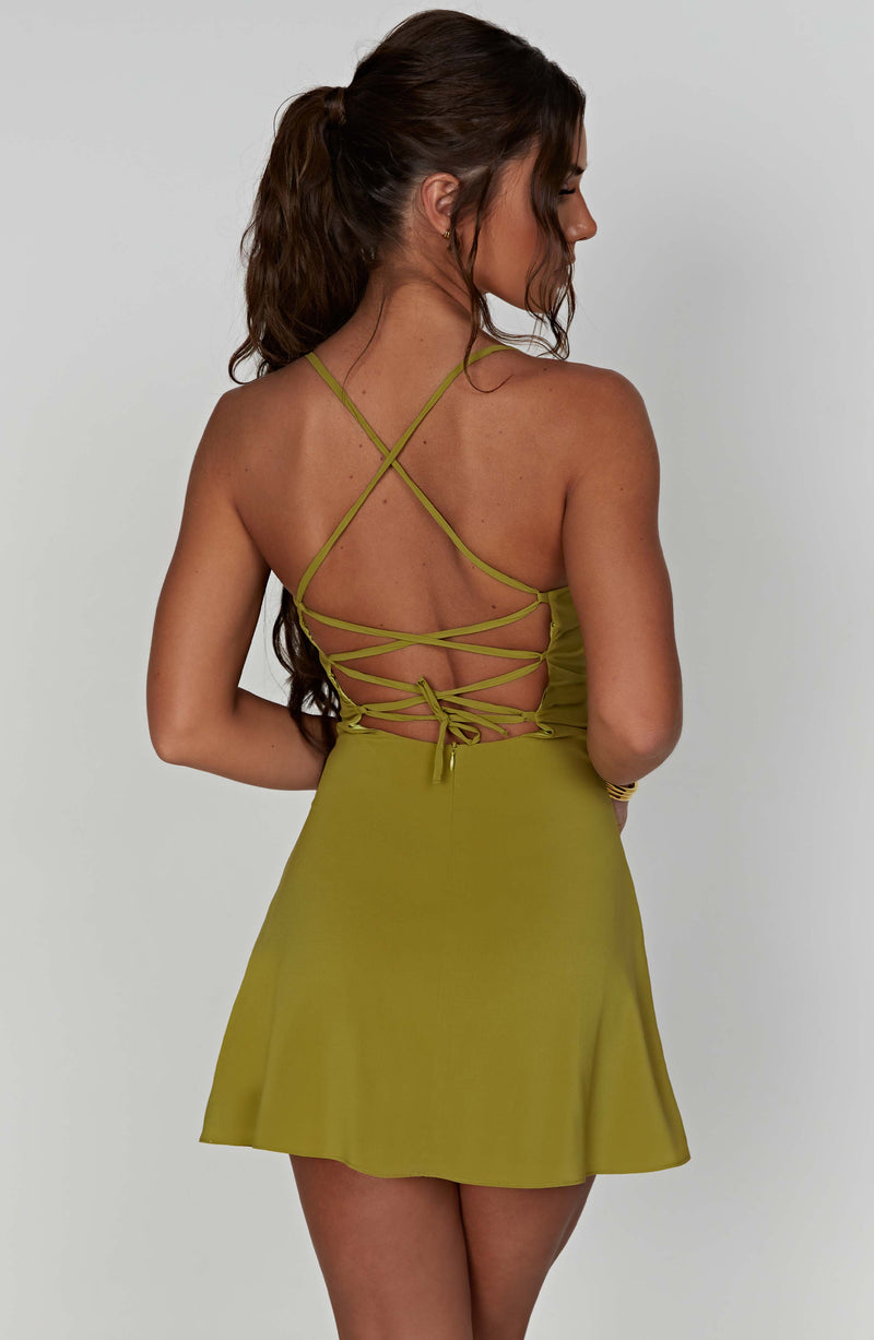 Renee Mini Dress - Green Dress Babyboo Fashion Premium Exclusive Design