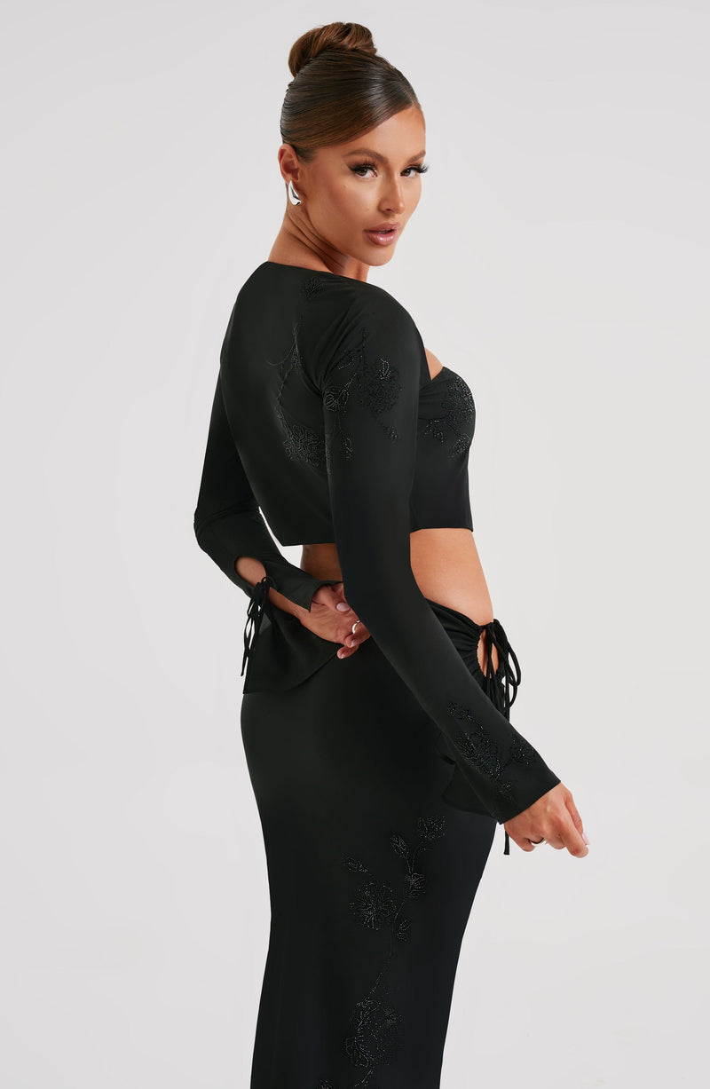 Reo Top - Black Tops Babyboo Fashion Premium Exclusive Design