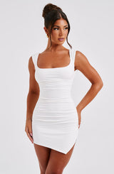 Ria Mini Dress - Ivory Dress XS Babyboo Fashion Premium Exclusive Design