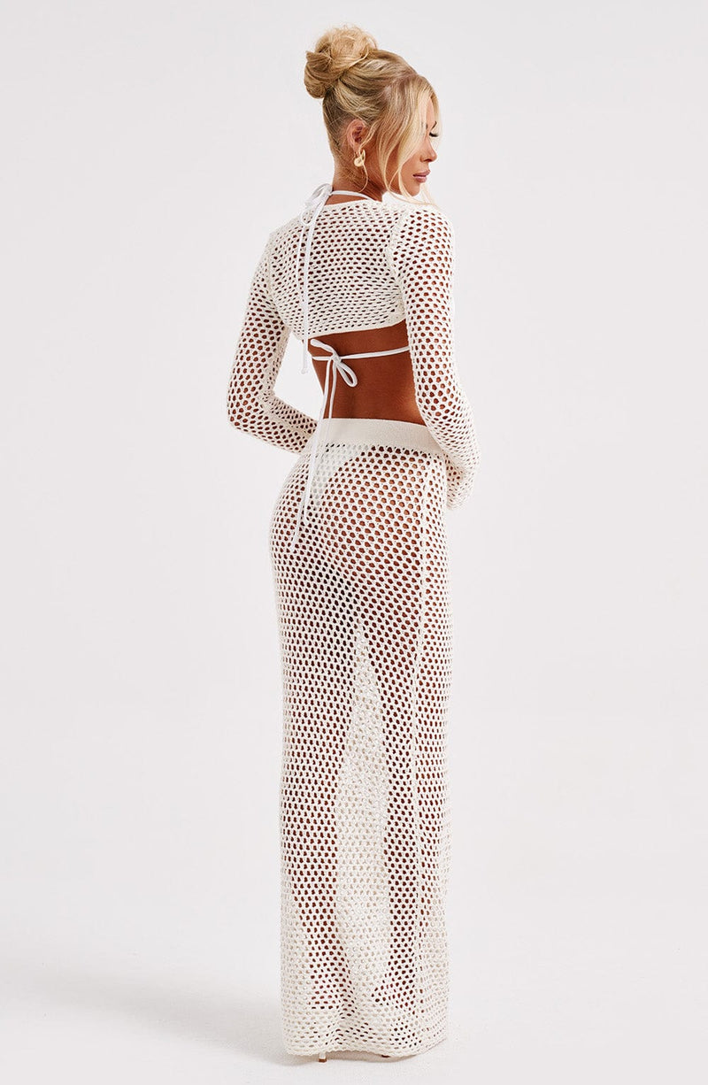 Riella Maxi Skirt - White Skirt Babyboo Fashion Premium Exclusive Design