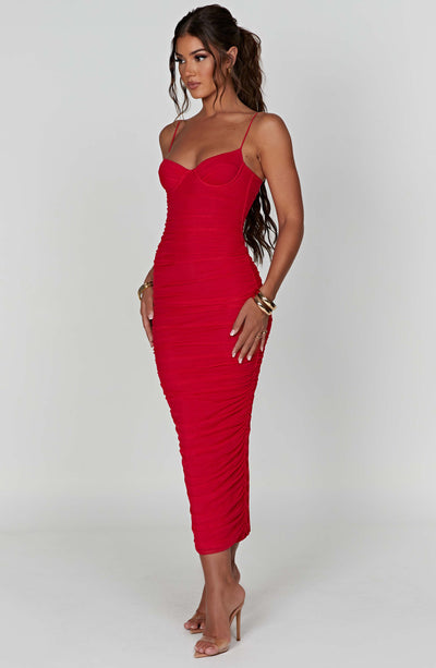 Rochelle Maxi Dress - Red – BABYBOO