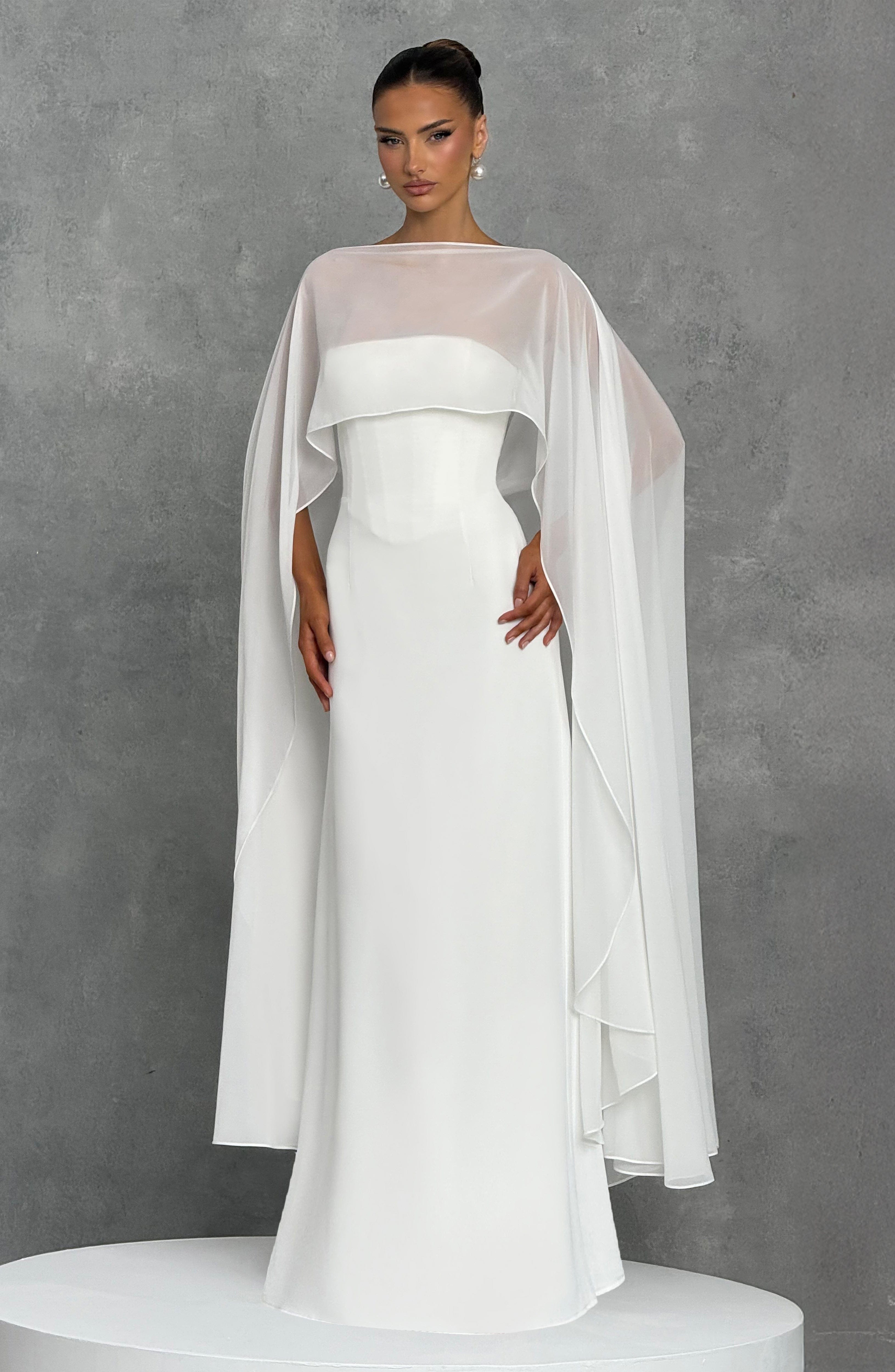 White Cape - Romy Cape in Ivory | Babyboo Fashion