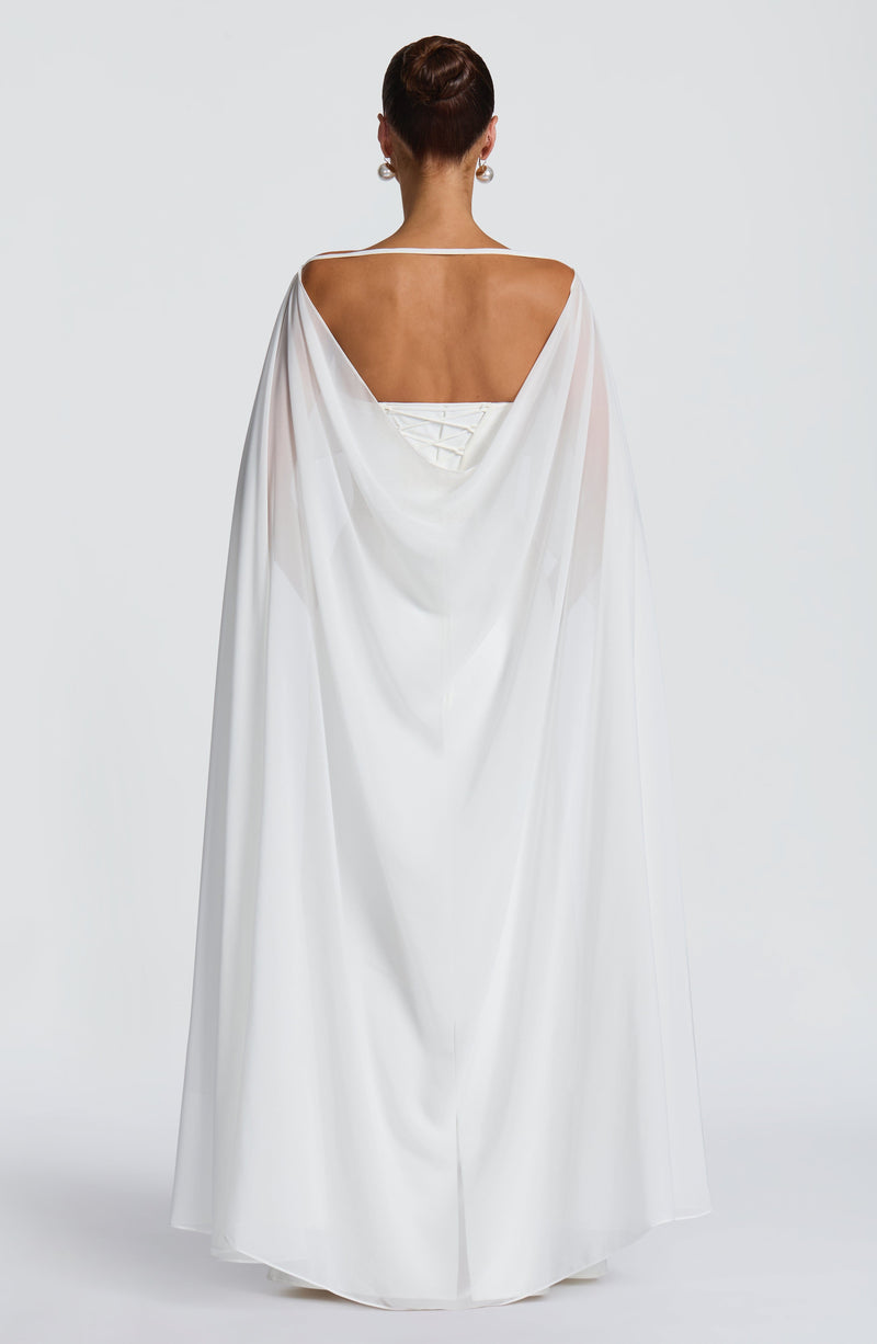 White Cape - Romy Cape in Ivory
