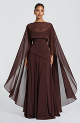 Romy Cape - Plum Brown Accessories ONE SIZE Babyboo Fashion Premium Exclusive Design