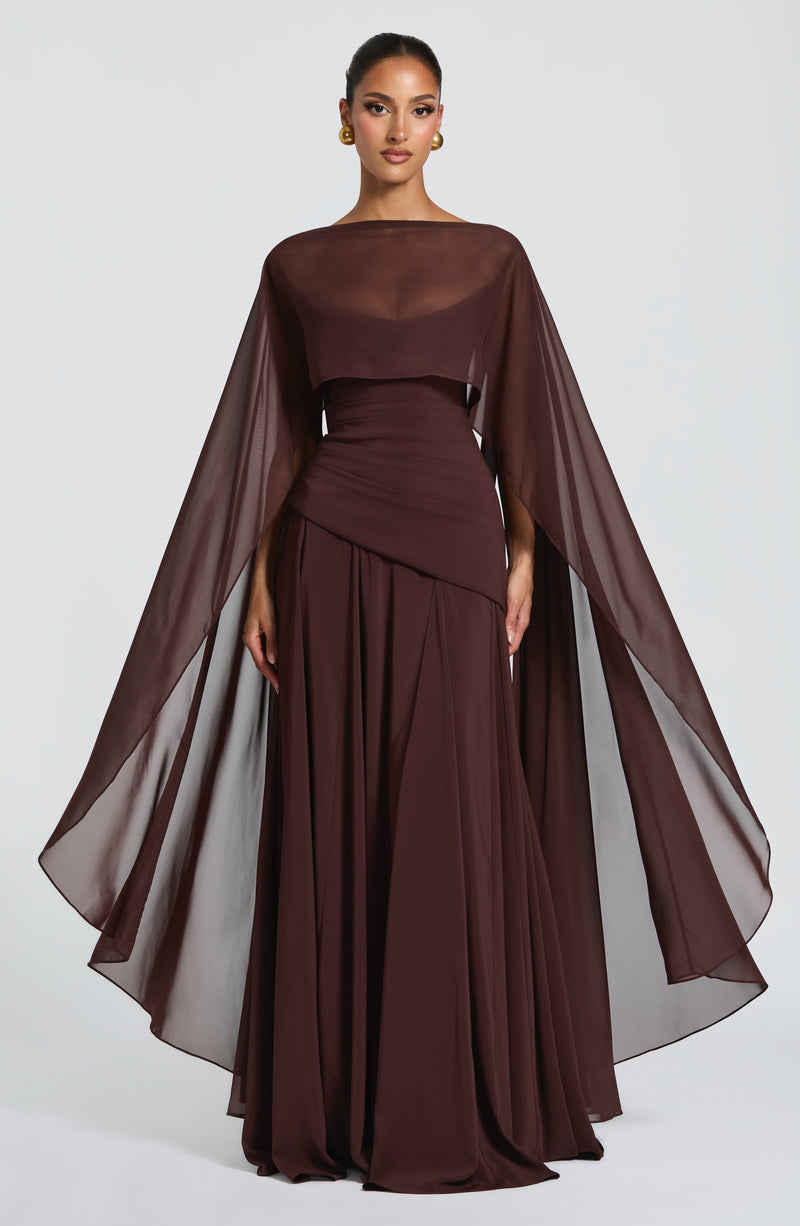 Romy Cape - Plum Brown Romy Cape - Plum Brown
