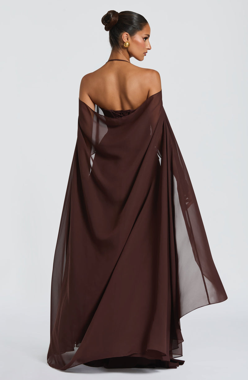 Romy Cape - Plum Brown Romy Cape - Plum Brown