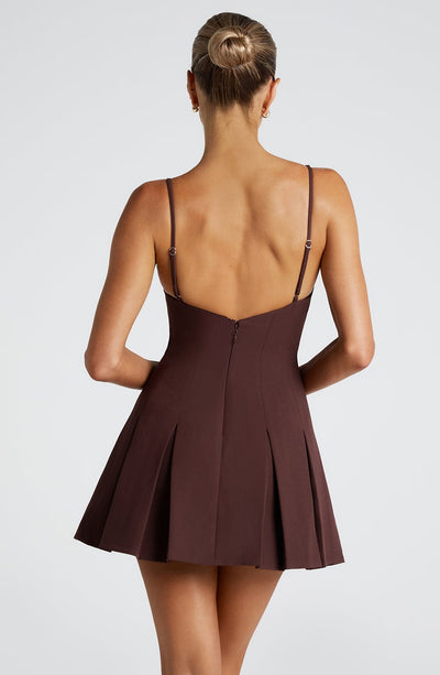 Rory Mini Dress - Plum Brown | Mini Dress | Babyboo Fashion Rory Mini Dress - Plum Brown | Mini Dress | Babyboo Fashion