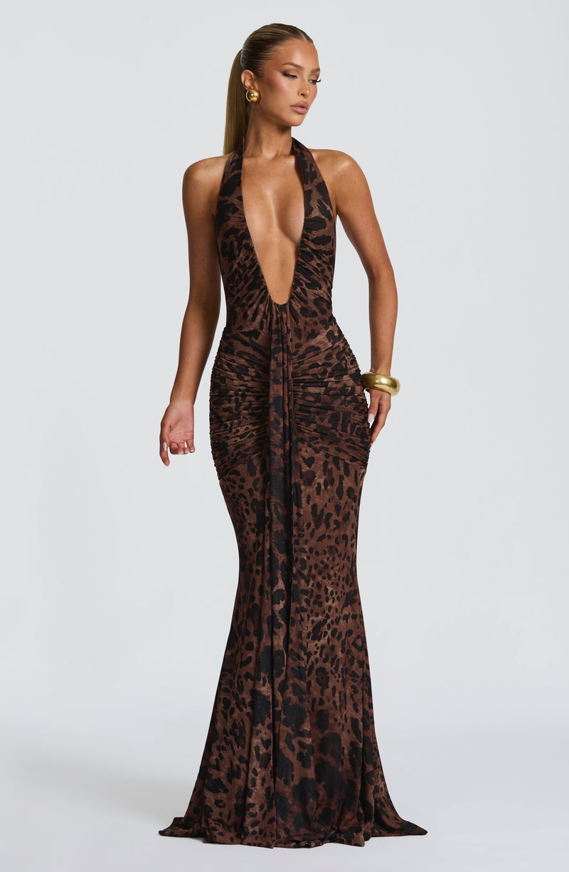 Rosetta Maxi Dress - Leopard Print Dress Babyboo Fashion Premium Exclusive Design
