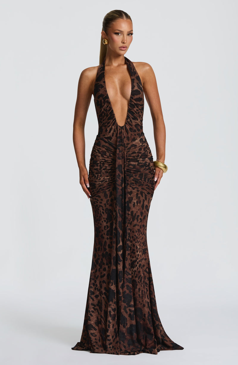 Rosetta Maxi Dress - Leopard Print Dress Babyboo Fashion Premium Exclusive Design