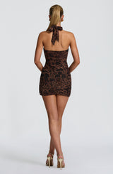Rosetta Mini Dress - Leopard Print Dress Babyboo Fashion Premium Exclusive Design