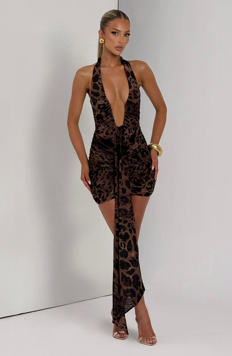 Rosetta Mini Dress - Leopard Print Dress Babyboo Fashion Premium Exclusive Design