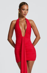 Rosetta Mini Dress - Red Dress Babyboo Fashion Premium Exclusive Design