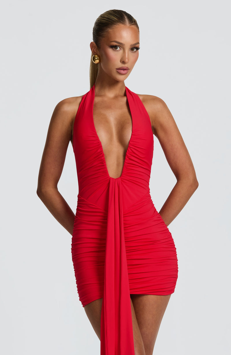 Buy Red Mini Dress - Rosetta Mini Dress - Babyboo Fashion Buy Red Mini Dress - Rosetta Mini Dress - Babyboo Fashion