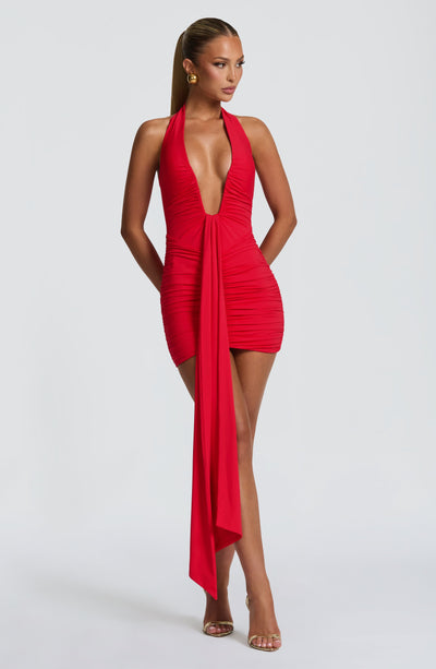Buy Red Mini Dress - Rosetta Mini Dress - Babyboo Fashion Buy Red Mini Dress - Rosetta Mini Dress - Babyboo Fashion