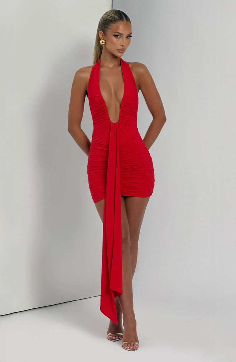 Buy Red Mini Dress - Rosetta Mini Dress - Babyboo Fashion Buy Red Mini Dress - Rosetta Mini Dress - Babyboo Fashion