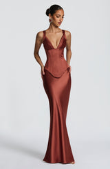 Rowan Corset - Rust Tops Babyboo Fashion Premium Exclusive Design