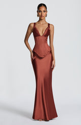 Rowan Corset - Rust Tops Babyboo Fashion Premium Exclusive Design