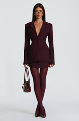 Rowena Blazer - Plum Jacket Babyboo Fashion Premium Exclusive Design