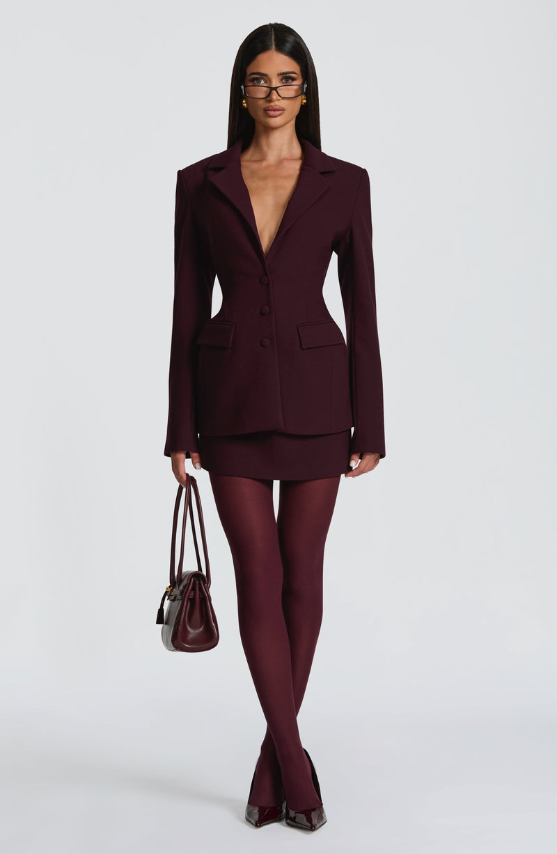 Rowena Blazer - Plum Jacket Babyboo Fashion Premium Exclusive Design