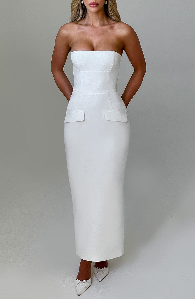 lana midaxi dress ivory Lana Midaxi Dress