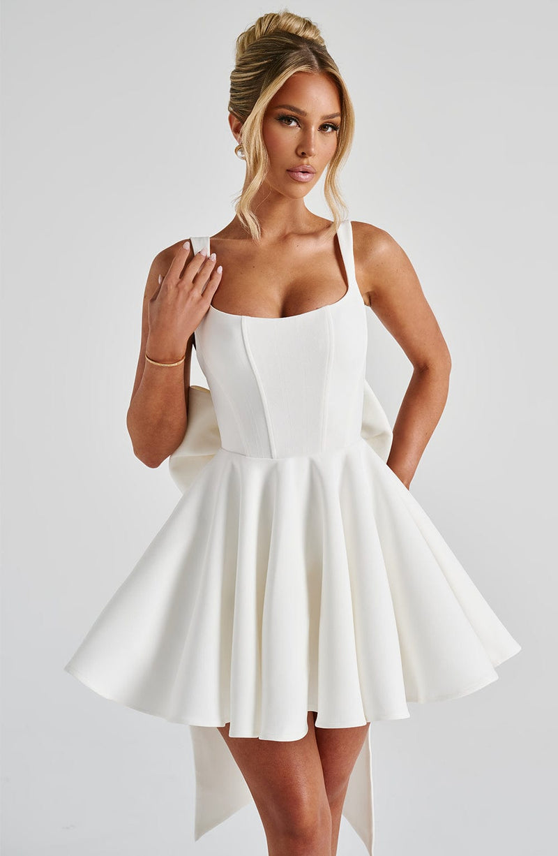 Rue Mini Dress - Ivory | Mini Dress | Babyboo Fashion Rue Mini Dress - Ivory | Mini Dress | Babyboo Fashion