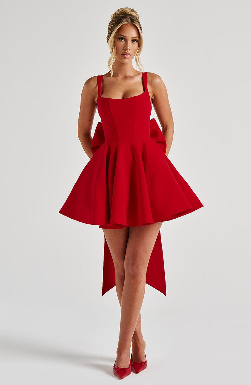 Babyboo Rue Mini Dress in Red Size XL