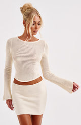 Sabrina Mini Skirt - White Skirt Babyboo Fashion Premium Exclusive Design