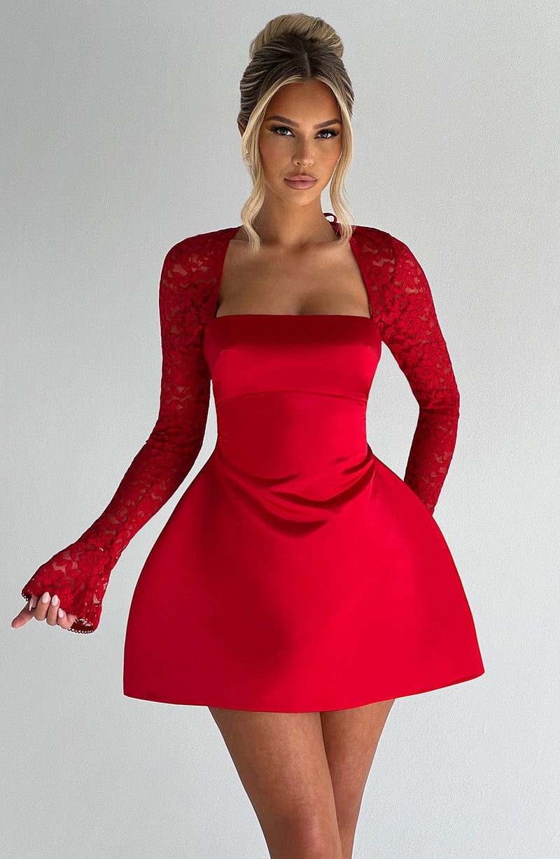 Sadie Mini Dress - Red | Mini Dress | Babyboo Fashion Sadie Mini Dress - Red | Mini Dress | Babyboo Fashion
