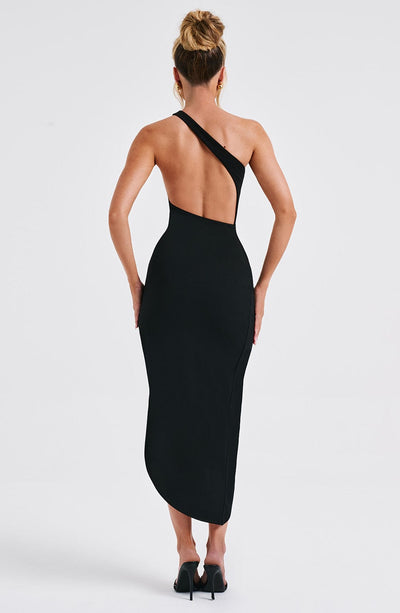 Saffira Midi Dress - Black Dress Babyboo Fashion Premium Exclusive Design
