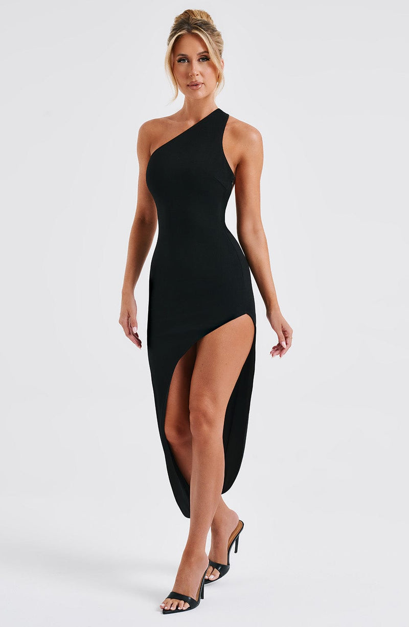 Saffira Midi Dress - Black Dress Babyboo Fashion Premium Exclusive Design