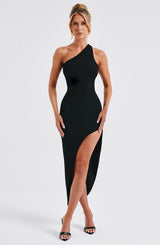 Saffira Midi Dress - Black Dress XS Babyboo Fashion Premium Exclusive Design