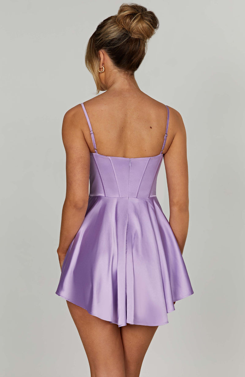 Saffron Playsuit - Purple Playsuit Babyboo Fashion Premium Exclusive Design