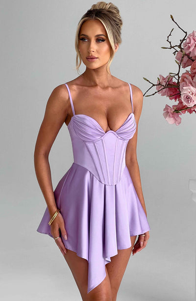 Saffron Playsuit - Purple Playsuit Babyboo Fashion Premium Exclusive Design