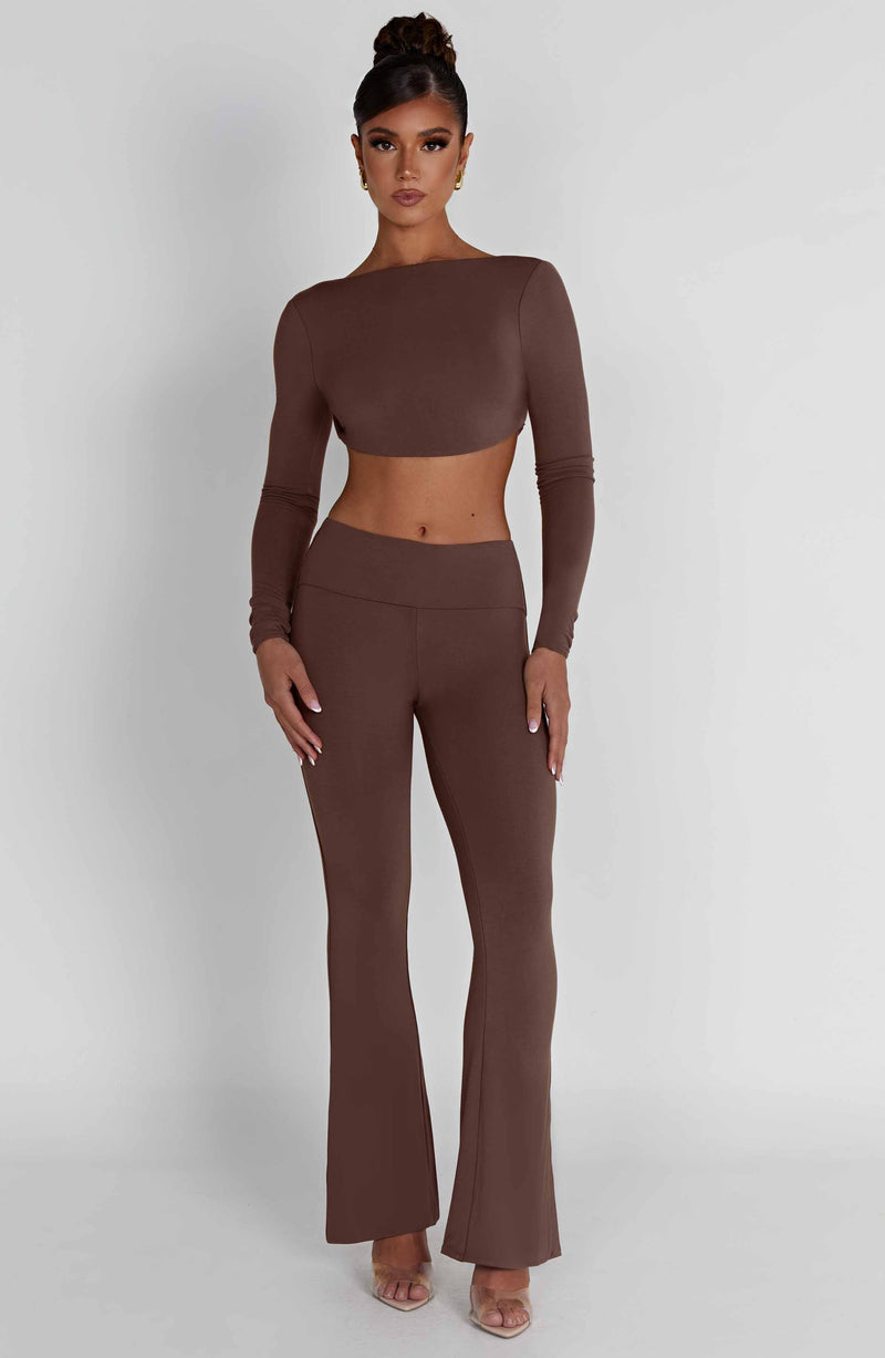 Sahra Top - Chocolate Tops Babyboo Fashion Premium Exclusive Design