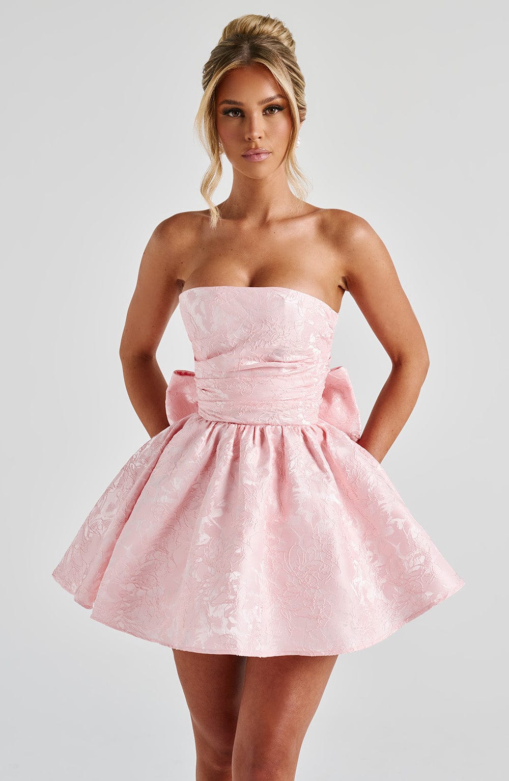 Babyboo Salome Mini Dress in Blush Size XL