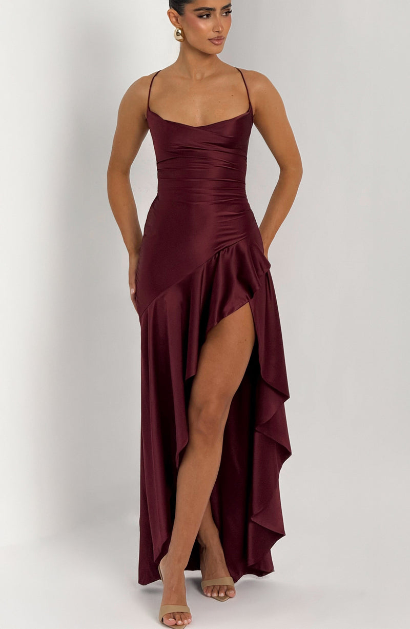 Red Maxi Dress - Samira Maxi Dress Cherry Lacquer | Babyboo Fashion Red Maxi Dress - Samira Maxi Dress Cherry Lacquer | Babyboo Fashion