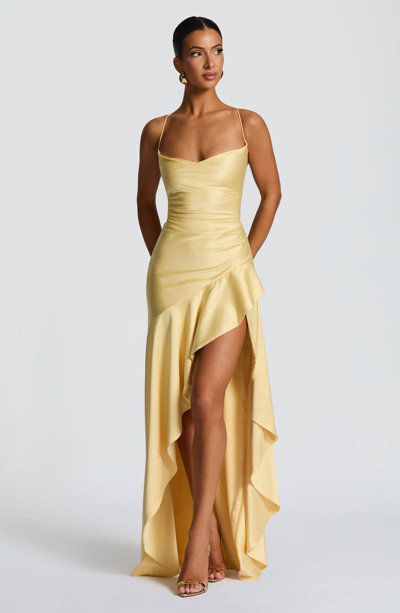 Samira Maxi Dress - Lemon: Perfect Yellow Maxi Dress | Babyboo Fashion Samira Maxi Dress - Lemon: Perfect Yellow Maxi Dress | Babyboo Fashion
