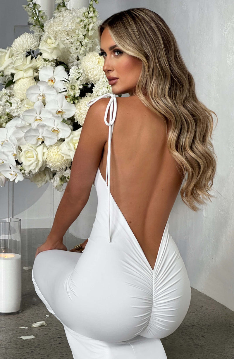 Sanya Maxi Dress - White Dress Babyboo Fashion Premium Exclusive Design